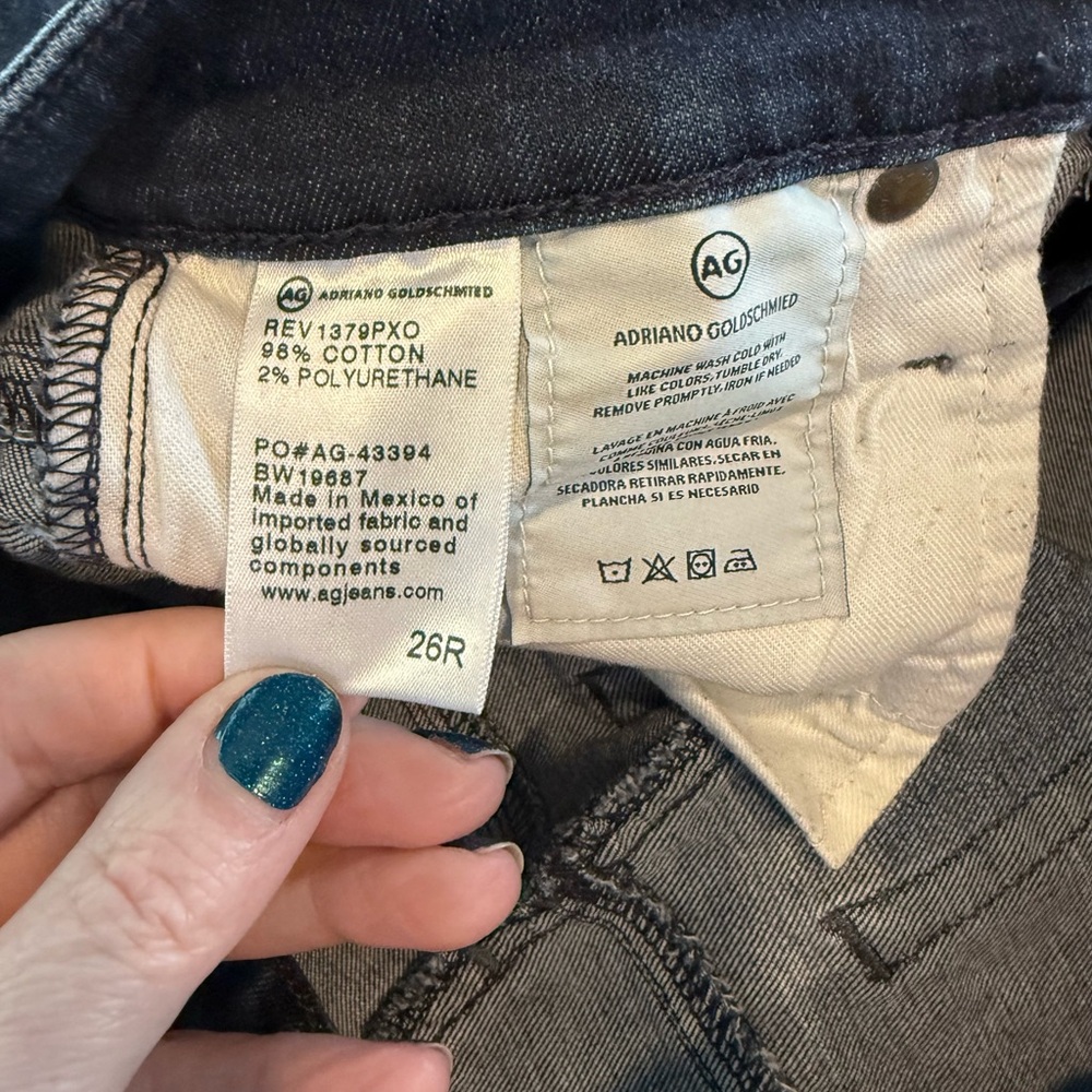AG ADRIANO GOLDSCHMIED WOMANS HIGH RISE FARRAH SKINNY SIZE 26R - Picture 7 of 11